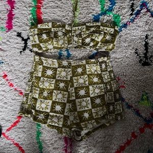 Bandeau and short set